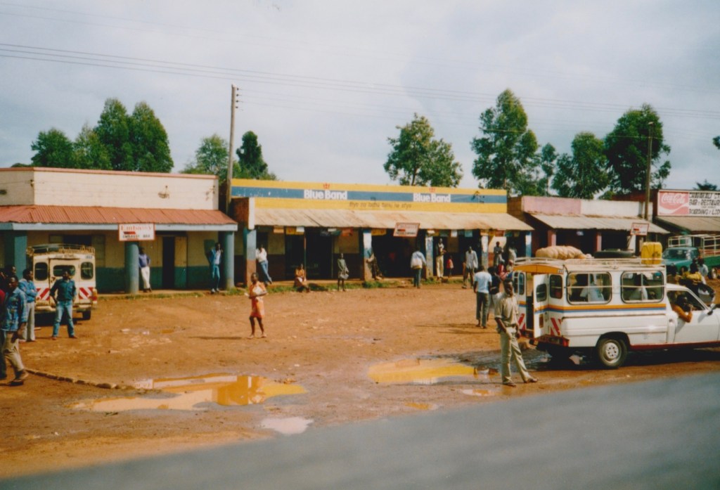 A street in rural Uganda.