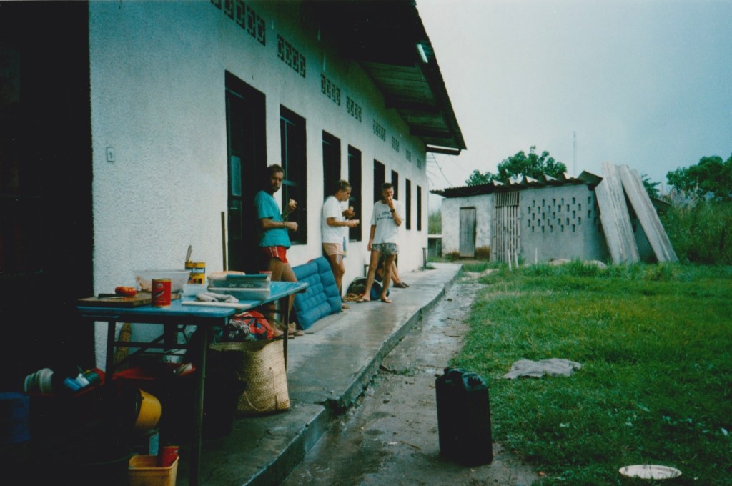 Ennui in a river town, Bomba, Zaire.